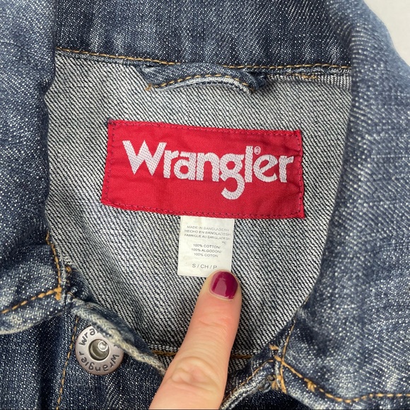 Wrangler Kids Denim Jacket Button Front S - Picture 5 of 5